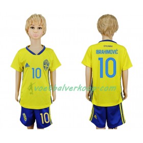 Zweden Zlatan Ibrahimovic 10 Kind Thuistenue WK voetbal 2018