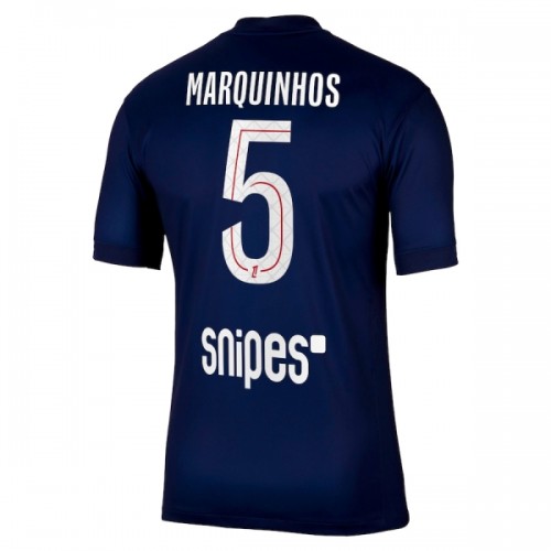 Flocage Officiel PSG Marquinhos N°5 - Domicile 2020/2021, Fabriqué En France