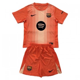 FC Barcelona Doelman Kind Tenue 2025-26 Oranje