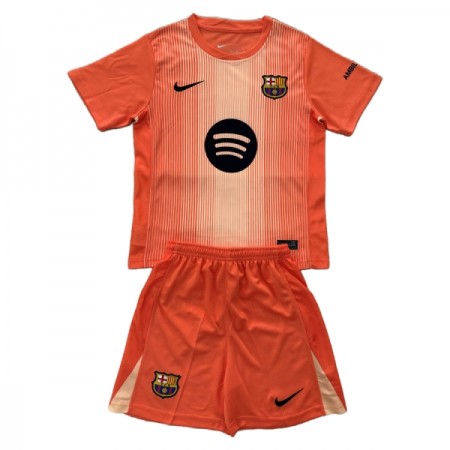 FC Barcelona Doelman Kind Tenue 2025-26 Oranje