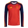 Spanje Thuisshirt WK Voetbal 2026 Lange Mouw Spanje Thuisshirt WK Voetbal 2026 Lange Mouw