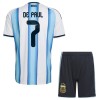 Argentinië De Paul 7 Kind Thuistenue WK Voetbal 2026 Argentinië De Paul 7 Kind Thuistenue WK Voetbal 2026