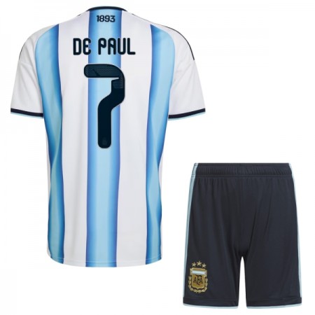 Argentinië De Paul 7 Kind Thuistenue WK Voetbal 2026 Argentinië De Paul 7 Kind Thuistenue WK Voetbal 2026