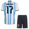 Argentinië Garnacho 17 Kind Thuistenue WK Voetbal 2026