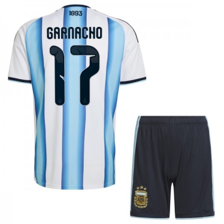 Argentinië Garnacho 17 Kind Thuistenue WK Voetbal 2026