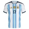 Argentinië Garnacho 17 Kind Thuistenue WK Voetbal 2026