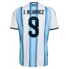 Argentinië J. Alvarez 9 Thuisshirt WK Voetbal 2026