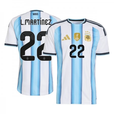 Argentinië Lautaro Martinez 22 Thuisshirt WK Voetbal 2026