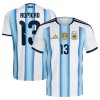 Argentinië Romero 13 Thuisshirt WK Voetbal 2026 Argentinië Romero 13 Thuisshirt WK Voetbal 2026