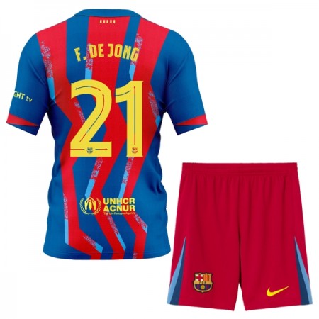 FC Barcelona Frenkie de Jong 21 Kind Vierde Tenue 2025-26
