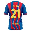 FC Barcelona Frenkie de Jong 21 Kind Vierde Tenue 2025-26