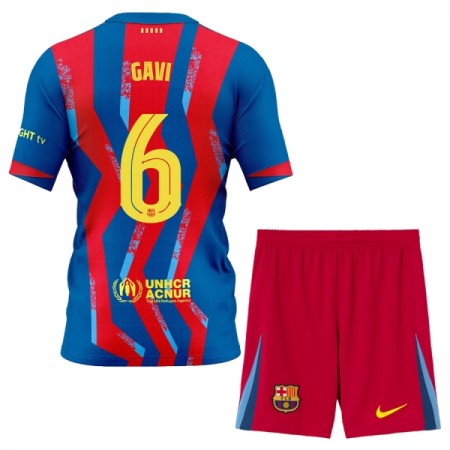 FC Barcelona Gavi 6 Kind Vierde Tenue 2025-26