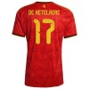 België De Ketelaere 17 Thuisshirt WK Voetbal 2026