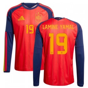Spanje Lamine Yamal 19 Thuisshirt WK Voetbal 2026 Lange Mouw