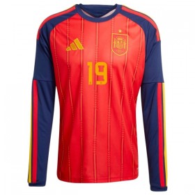 Spanje Lamine Yamal 19 Thuisshirt WK Voetbal 2026 Lange Mouw