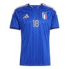 Italië Barella 18 Thuisshirt WK Voetbal 2026