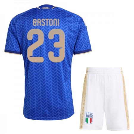 Italië Bastoni 23 Kind Thuistenue WK Voetbal 2026