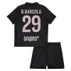 Paris Saint Germain B. Barcola 29 Jordan Kind Vierde Tenue 2025-26