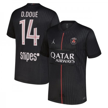 Paris Saint Germain D. Doue 14 Jordan Vierde Shirt 2025-26 Paris Saint Germain D. Doue 14 Jordan Vierde Shirt 2025-26