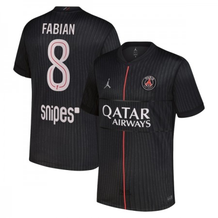 Paris Saint Germain Fabian 8 Jordan Vierde Shirt 2025-26 Paris Saint Germain Fabian 8 Jordan Vierde Shirt 2025-26