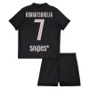 Paris Saint Germain Kvaratskhelia 7 Jordan Kind Vierde Tenue 2025-26