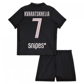 Paris Saint Germain Kvaratskhelia 7 Jordan Kind Vierde Tenue 2025-26