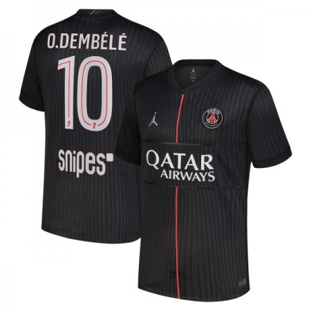 Paris Saint Germain O. Dembele 10 Jordan Vierde Shirt 2025-26 Paris Saint Germain O. Dembele 10 Jordan Vierde Shirt 2025-26