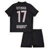 Paris Saint Germain Vitinha 17 Jordan Kind Vierde Tenue 2025-26 Paris Saint Germain Vitinha 17 Jordan Kind Vierde Tenue 2025-26