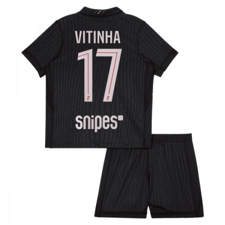 Paris Saint Germain Vitinha 17 Jordan Kind Vierde Tenue 2025-26 Paris Saint Germain Vitinha 17 Jordan Kind Vierde Tenue 2025-26