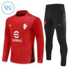 AC Milan Kind Trainings Sweatshirt Pak 2025-26 Kwart-Zip Rode