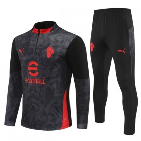 AC Milan Trainings Sweatshirt Pak 2025-26 Kwart-Zip Zwarte