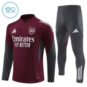 Arsenal Kind Trainings Sweatshirt Pak 2025-26 Kwart-Zip Rode
