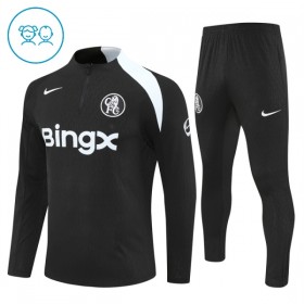 Chelsea Kind Trainings Sweatshirt Pak 2025-26 Kwart-Zip Zwarte