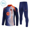 FC Barcelona Kind Trainings Sweatshirt Pak 2025-26 Kwart-Zip Blauwe