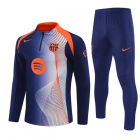 FC Barcelona Trainings Sweatshirt Pak 2025-26 Kwart-Zip Blauwe