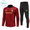 Feyenoord Rotterdam Kind Trainings Sweatshirt Pak 2025-26 Kwart-Zip Rode Feyenoord Rotterdam Kind Trainings Sweatshirt Pak 2025-26 Kwart-Zip Rode