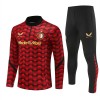 Feyenoord Rotterdam Trainings Sweatshirt Pak 2025-26 Kwart-Zip Rode Feyenoord Rotterdam Trainings Sweatshirt Pak 2025-26 Kwart-Zip Rode