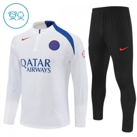 Paris Saint Germain Kind Trainings Sweatshirt Pak 2025-26 Kwart-Zip Witte