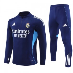 Real Madrid Trainings Sweatshirt Pak 2025-26 Kwart-Zip Navy