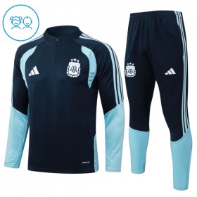 Argentinië Kind Trainings Sweatshirt Pak 2026-27 Kwart-Zip Navy