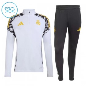 Real Madrid Kind Trainings Sweatshirt Pak 2026-27 Kwart-Zip Witte