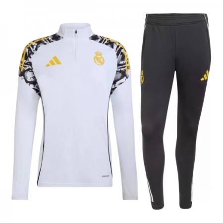 Real Madrid Trainings Sweatshirt Pak 2026-27 Kwart-Zip Witte Real Madrid Trainings Sweatshirt Pak 2026-27 Kwart-Zip Witte