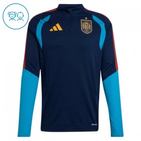 Spanje Kind Trainings Sweatshirt Pak 2026-27 Kwart-Zip Navy
