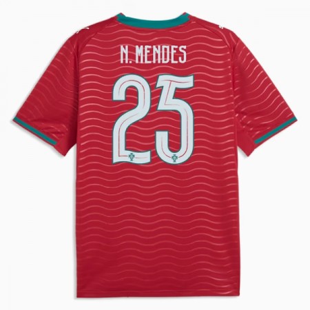 Portugal Nuno Mendes 25 Thuisshirt WK Voetbal 2026