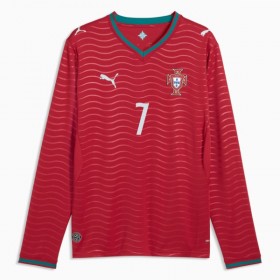 Portugal Ronaldo 7 Thuisshirt WK Voetbal 2026 Lange Mouw