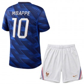 Frankrijk Mbappé 10 Kind Thuistenue WK Voetbal 2026