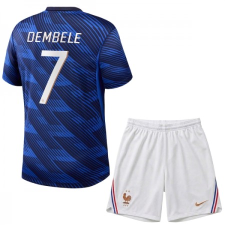 Frankrijk O. Dembele 7 Kind Thuistenue WK Voetbal 2026 Frankrijk O. Dembele 7 Kind Thuistenue WK Voetbal 2026
