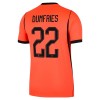 Nederland Dumfries 22 Thuisshirt WK Voetbal 2026 Nederland Dumfries 22 Thuisshirt WK Voetbal 2026