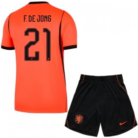 Nederland Frenkie de Jong 21 Kind Thuistenue WK Voetbal 2026