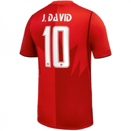 Canada J. David 10 Thuisshirt WK Voetbal 2026 Canada J. David 10 Thuisshirt WK Voetbal 2026